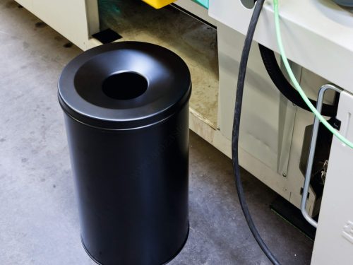 Szemetes SAFE 60L (3307-01) fekete TŰZbiztos hulladékgyűjtő - Acél