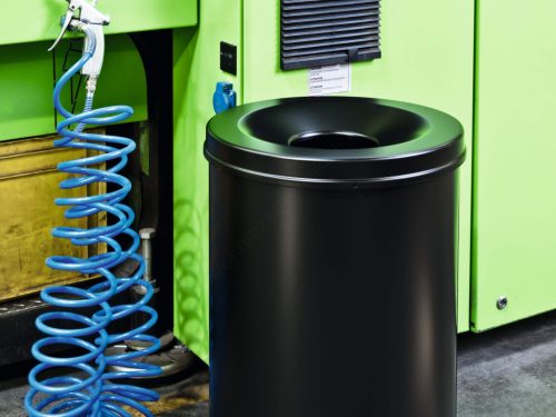 Szemetes SAFE 60L (3307-01) fekete TŰZbiztos hulladékgyűjtő - Acél