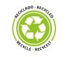 Gurulós bevásárló kosár 52 literes - RECYCLED fekete