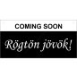 Rögtön jövök! tábla 200x100mm - (fekete-fehér)