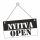 NYITVA-ZÁRVA  OPEN-CLOSED tábla 200x100mm (fekete-fehér)