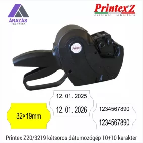 PRINTEX Z20/3219 dátumozó gép 10+10 karakter