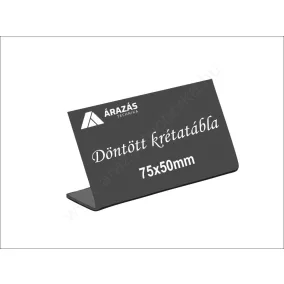 Döntött krétatábla 75x50mm