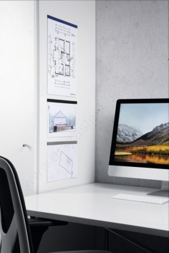 DURAFIX® RAIL 210mm - KÉK - öntapadó mágnes KLIP (4706-07) (5db/cs)