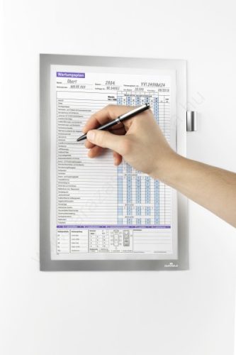 Duraframe NOTE Magnetic A4 - ezüst (4989-23) jegyzettartó, takarítási naplóhoz