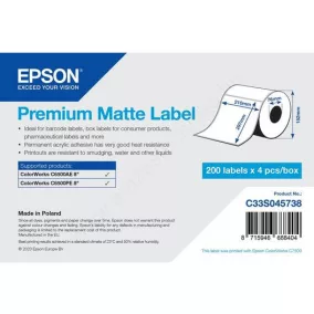 Epson prémium matt címketekercs (S045738)