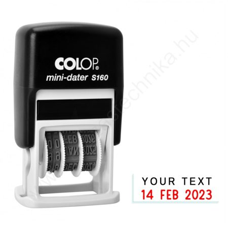 COLOP Printer S160 mini dátumozó + szöveglemez