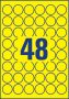   Időjárásálló poliészter címke 30mm (Avery L6128-20) sárga