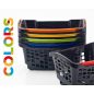 Bevásárló kosár 20L - Design COLOR - NARANCS fül (23-846)