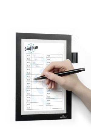Duraframe® NOTE A5 - fekete (4994-01) jegyzettartó, takarítási naplóhoz
