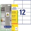 L7875-20 Avery szuper öntapadó címke - fehér 105x48mm