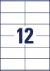 L7875-20 Avery szuper öntapadó címke - fehér 105x48mm