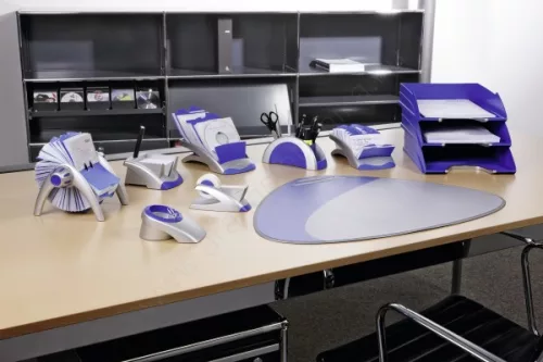 VISIFIX® DESK VEGAS lapozható asztali névjegytartó 241323 - ezüst - KIFUTÓ