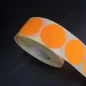 60mm körcímke - fluo NARANCS (1.000 db/40)