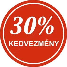 30mm körcímke -30% kedvezmény (1000db/40)