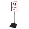 Információs állvány - A4 plakátkeret + (kihúzható SZÁR 2*75 cm) + PVC lapvédő fólia