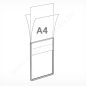   Információs állvány - A4 plakátkeret + (kihúzható SZÁR 2*75 cm) + PVC lapvédő fólia