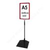 Információs állvány - A5 plakátkeret + (kihúzható SZÁR 2*50 cm) + PVC lapvédő fólia