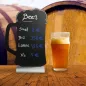   Menütartó krétás - SÖR sziluett - alumínium talp Securit® (FBTA-BEER)