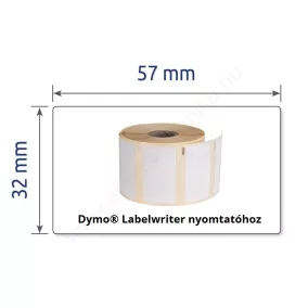   32x57mm címke Dymo nyomtatóhoz - visszaszedhető ragasztó AS0722540