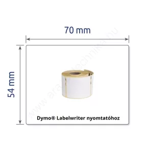 54x70mm thermo címke Dymo nyomtatóhoz (AS0722440)