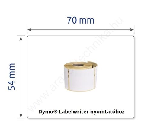 54x70mm thermo címke Dymo nyomtatóhoz (AS0722440)