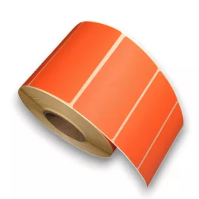 80x40mm THERMO címke - NARANCS (P165 (1.000db/40)