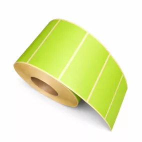 80x40mm THERMO címke - ZÖLD (P375) (1.000db/40)