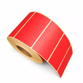 80x40mm THERMO címke - PIROS (RED032) (1.000db/40)