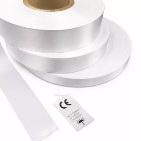Szatén ruhacímke 35mmx250 méter -foszlós