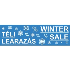 TÁBLA 100x30cm TÉLI LEÁRAZÁS - WINTER SALE (1 oldalas)