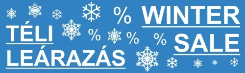 TÁBLA 100x30cm TÉLI LEÁRAZÁS - WINTER SALE (1 oldalas)