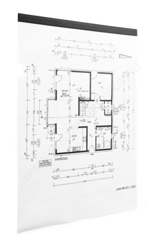 DURAFIX® RAIL 297mm - FEKETE - öntapadó mágnes KLIP (4707-01) (5db/cs)