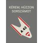 Sorszámozott jegy ügyfélhívóba (2.000db/tekercs) - sárga