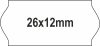 26x12mm REM - visszaszedhető ragasztó ORIGINAL árazócímke