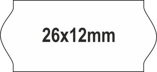 26x12mm REM - visszaszedhető ragasztó ORIGINAL árazócímke