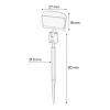 Beszúrható krétás ártábla szett- A7 + akril TÜSKE (10 cm) fagylalt árjelző