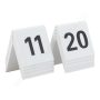Asztal számok tábla szett (11-20) Securit® TN-11-20-WT