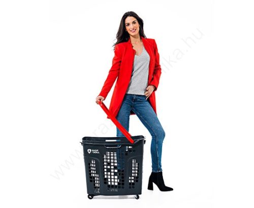 80L Gurulós bevásárló kosár - ZÖLD (07258)