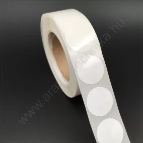 20mm PP - FEHÉR körcímke - REM. visszaszedhető (1.000db)