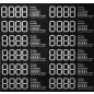Digitális  öntapadós etikett 103x31mm ( 12 db/ív) FEKETE