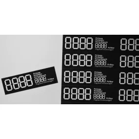Digitális  öntapadós etikett 69x21mm (36db/ív) FEKETE