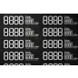 Digitális  öntapadós etikett 69x21mm (36db/ív) FEKETE