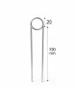 TÜSKE - (10cm) INOX árcímke tartó DUPLA