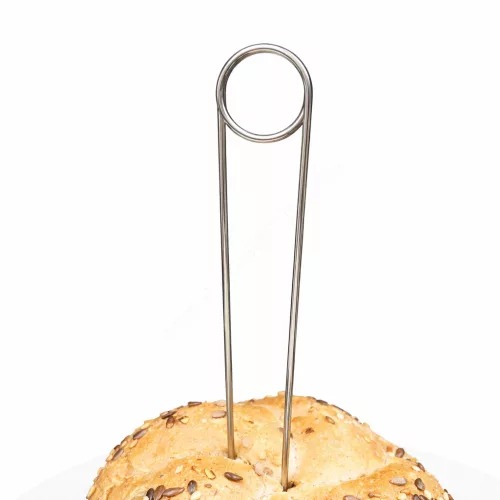 TÜSKE - (10cm) INOX árcímke tartó DUPLA