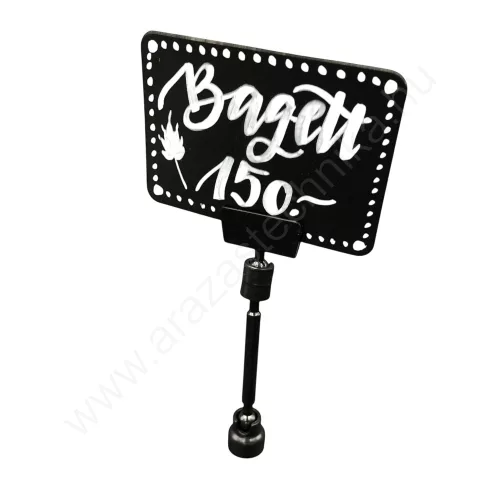 Ártábla tartó mágnes (5cm szár) EXTRA ERŐS - FEKETE