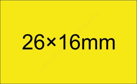26x16mm citrom ORIGINAL árazócímke [1.000db/tek] - szögletes