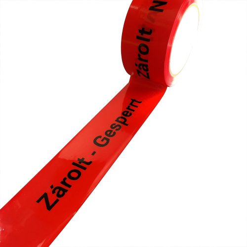 Csomagzáró szalag 50mm x 66fm  Zárolt - Gesperrt