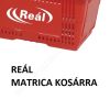 Betűvágott Reál logo kosárra (20x8cm) - fehér pvc