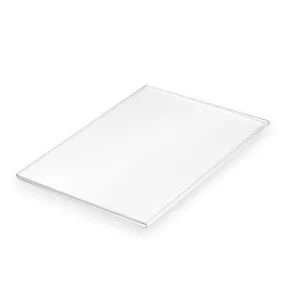 Árcímke tartó plexi 100x55 mm, talp nélkül
